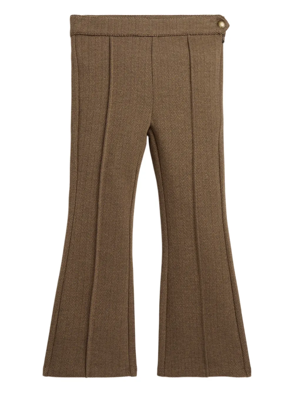 POLO RALPH LAUREN KIDS herringbone flare trousers | Brown | Image 1