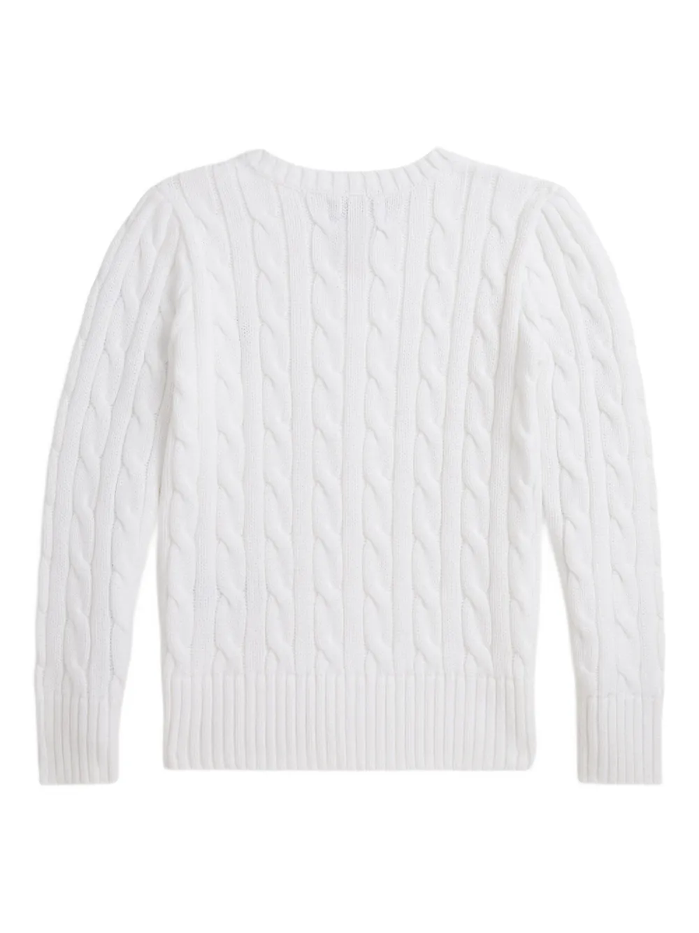 POLO RALPH LAUREN KIDS Kabelgebreide trui Wit