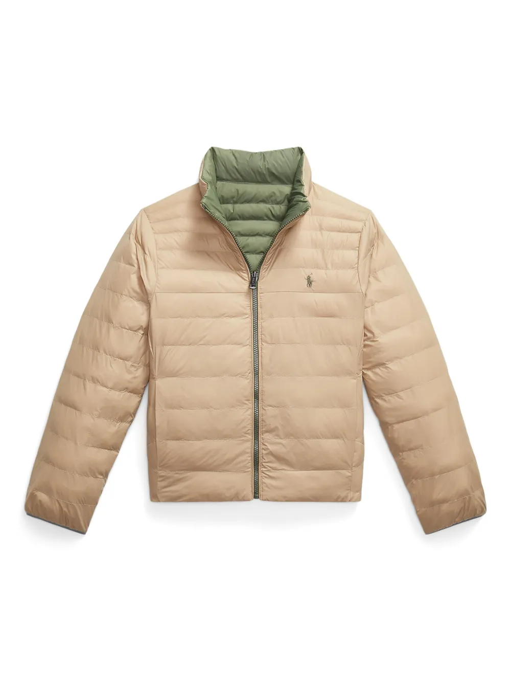 POLO RALPH LAUREN KIDS Gewatteerd omkeerbaar jack Groen