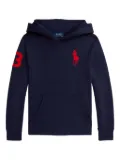 POLO RALPH LAUREN KIDS Big Pony fleece hoodie - Blue
