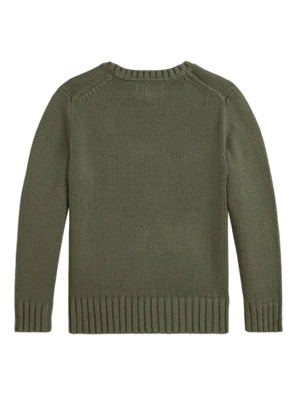 POLO RALPH LAUREN KIDS クルーネック セーター | グリーン | FARFETCH JP