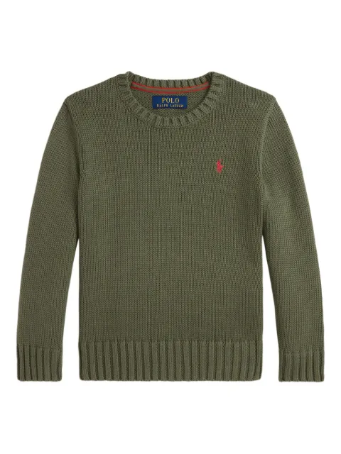 POLO RALPH LAUREN KIDS ribbed crew neck sweater