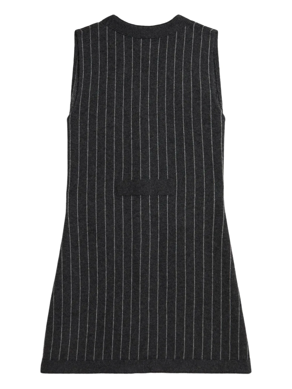 POLO RALPH LAUREN KIDS Mouwloze jurk met krijtstreep Grijs