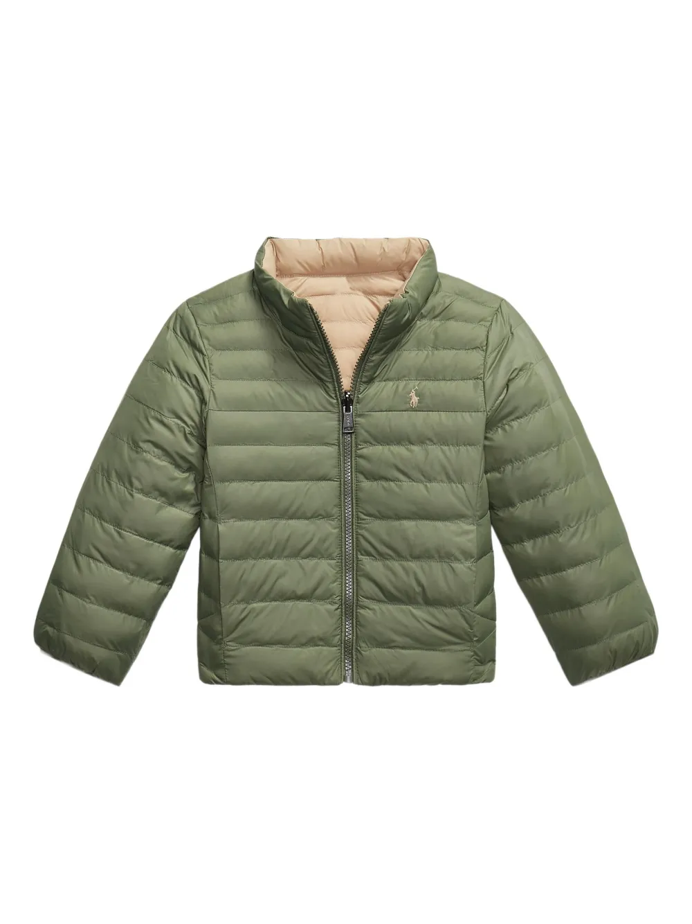 POLO RALPH LAUREN KIDS Gewatteerd omkeerbaar jack Groen