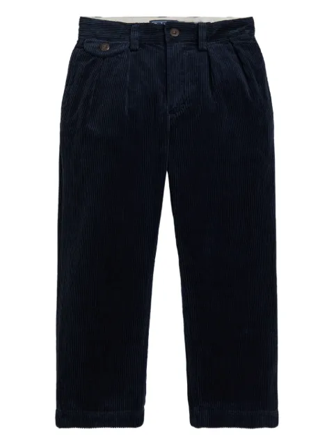 POLO RALPH LAUREN KIDS flat-front corduroy trousers