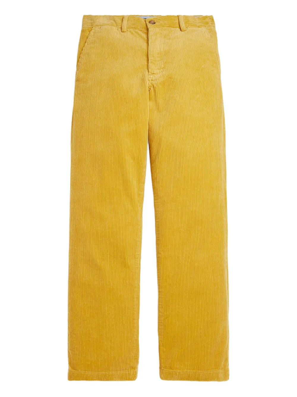 POLO RALPH LAUREN KIDS Ribfluwelen broek met vlakken Geel