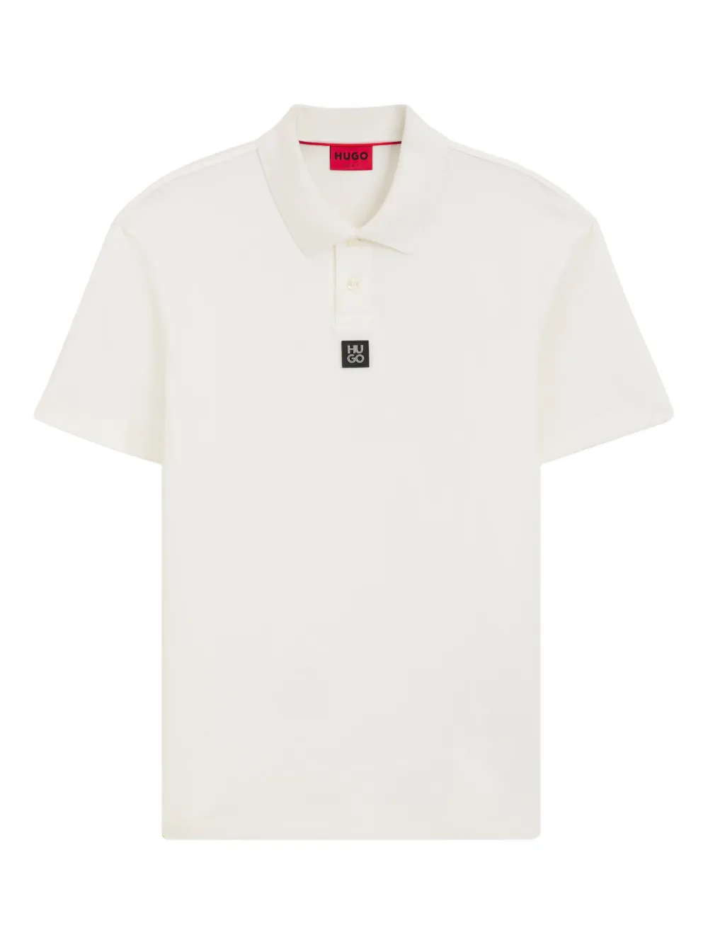 Hugo Boss Poloshirt Mit Logo-patch In White