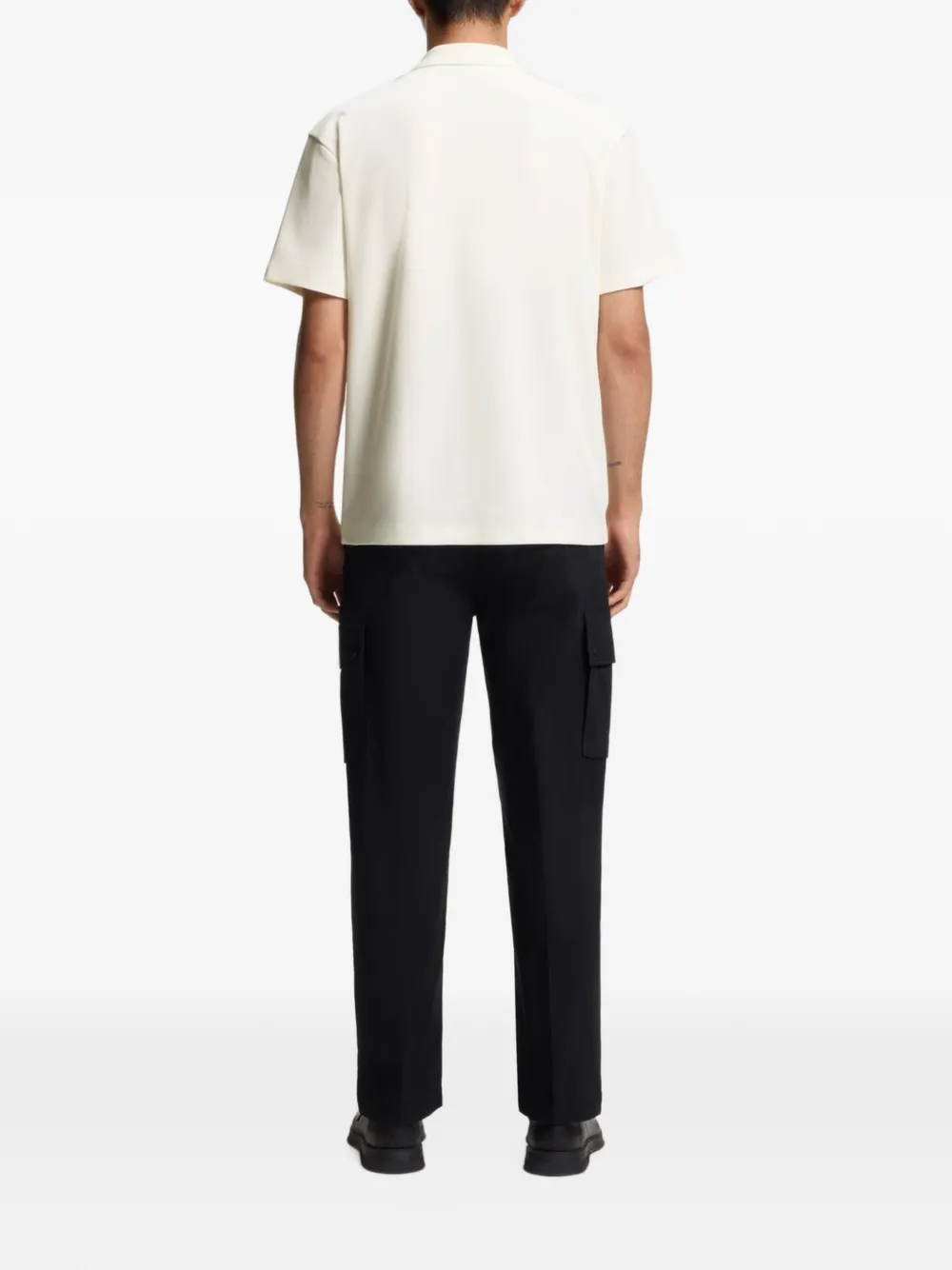 HUGO Poloshirt met logopatch Beige