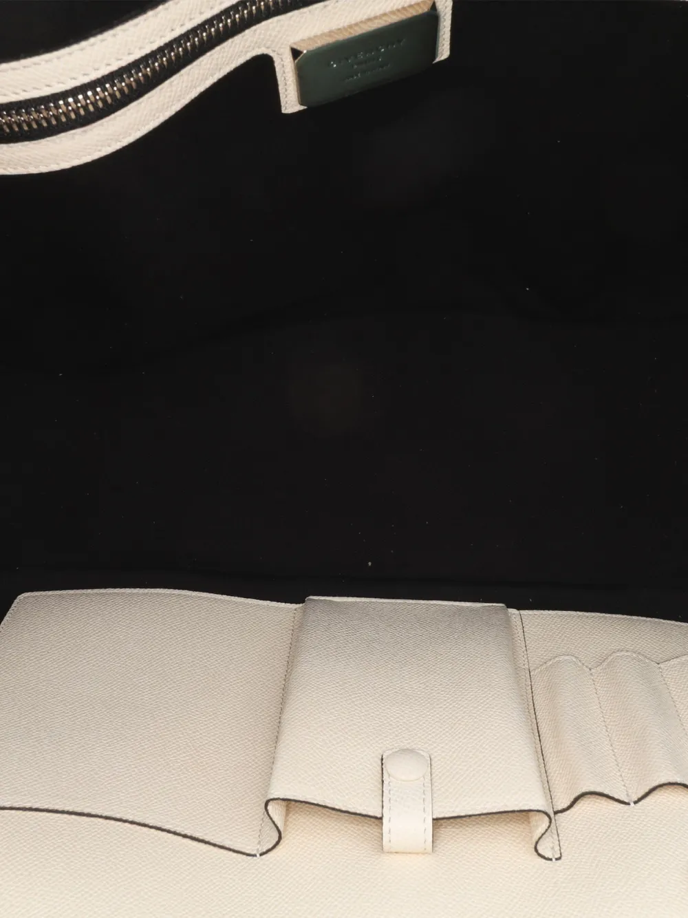 2000-2024 Bicolor Grained Calfskin Lucrezia Briefcase business bag