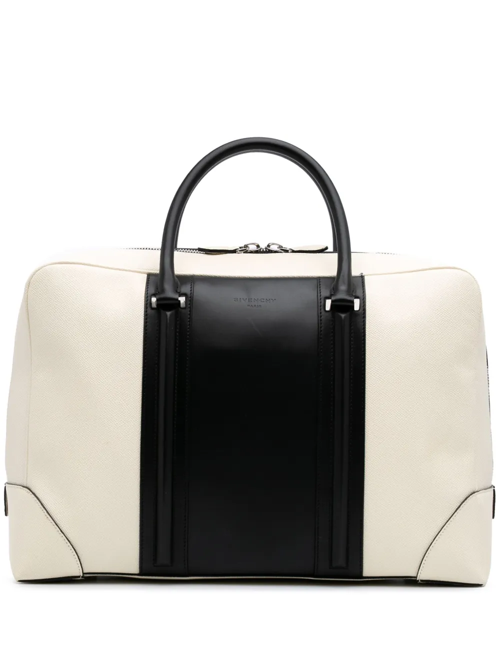 Givenchy Pre-Owned 2000-2024 Bicolor Grained Calfskin Lucrezia Briefcase business bag | Black | Image 1