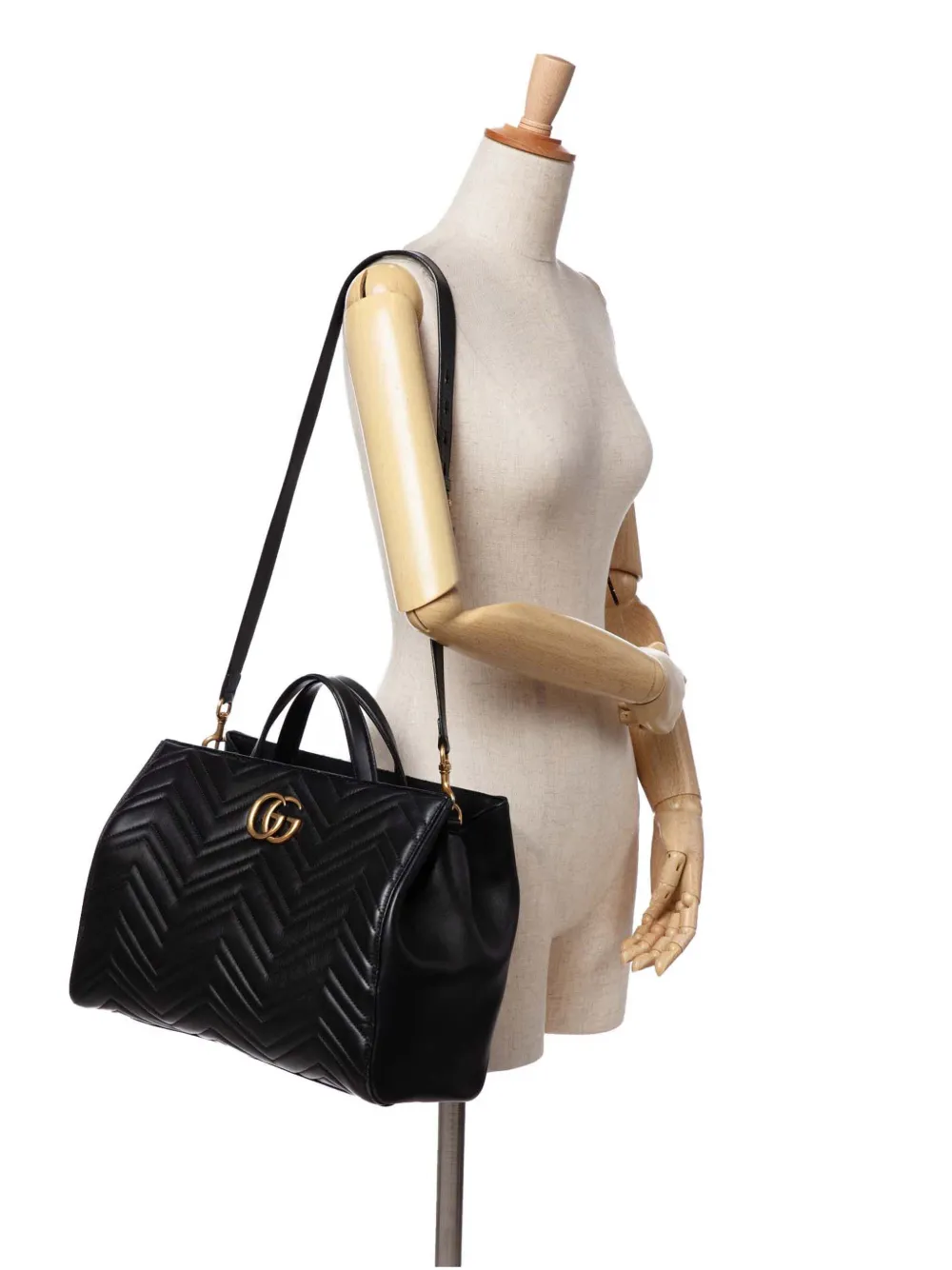 Gucci Pre-Owned 2016-2024 GG Marmont Matelasse Leather satchel | Pre-Owned | Image 2