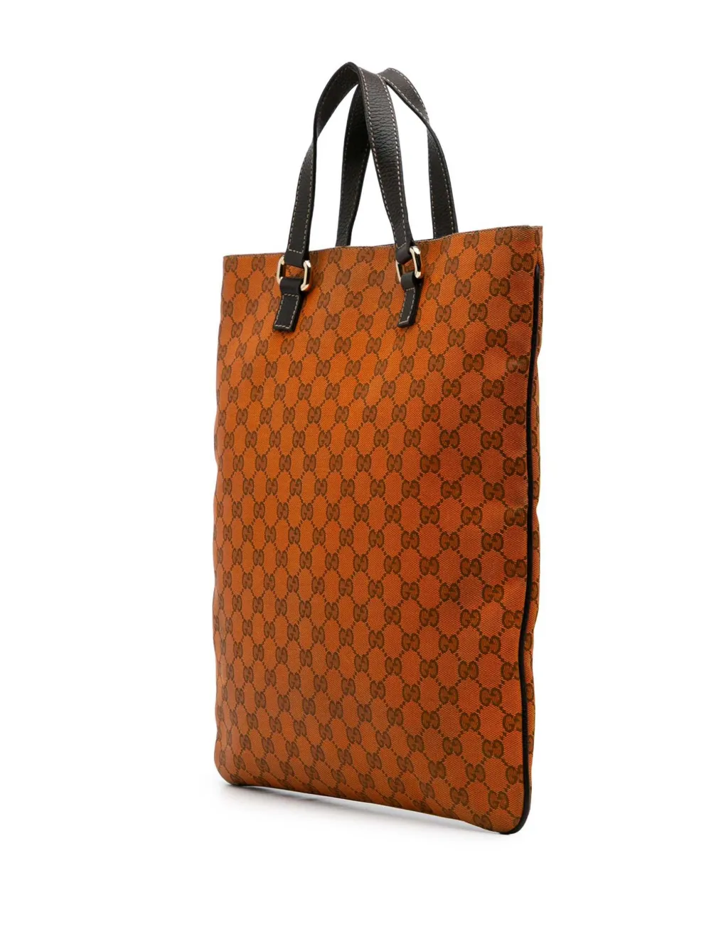 Pre-owned Gucci 2016-2024 Gg Canvas Tote Bag In Black