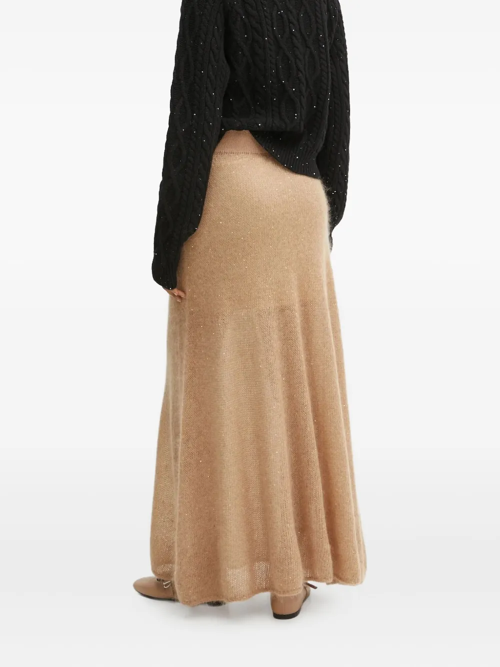 Liviana Conti sequin-embellished maxi skirt - Bruin