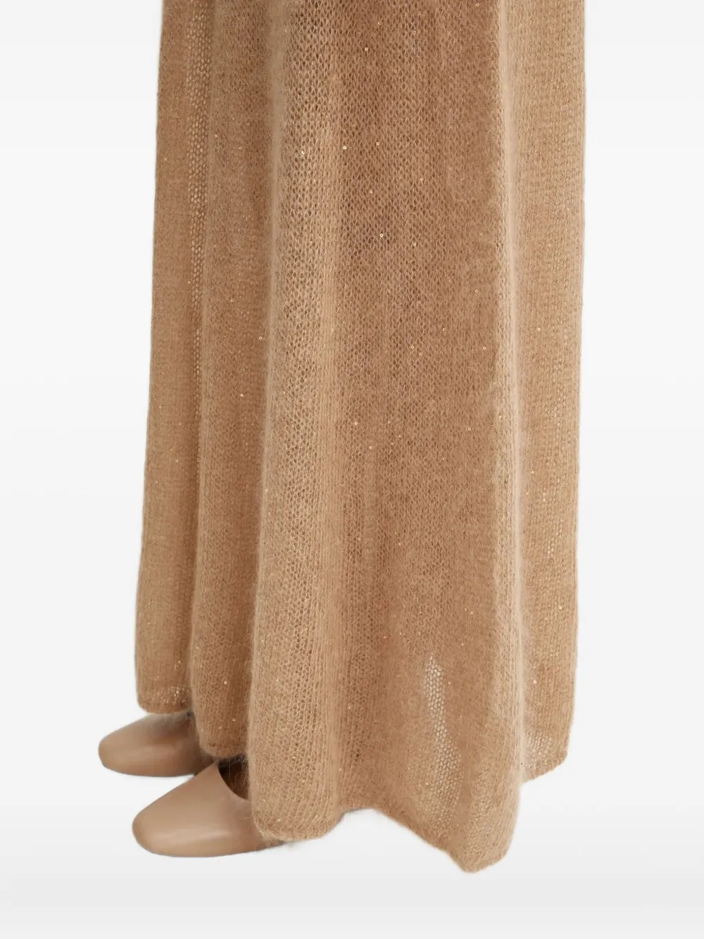 Liviana Conti Sequin-embellished Maxi Skirt In Brown