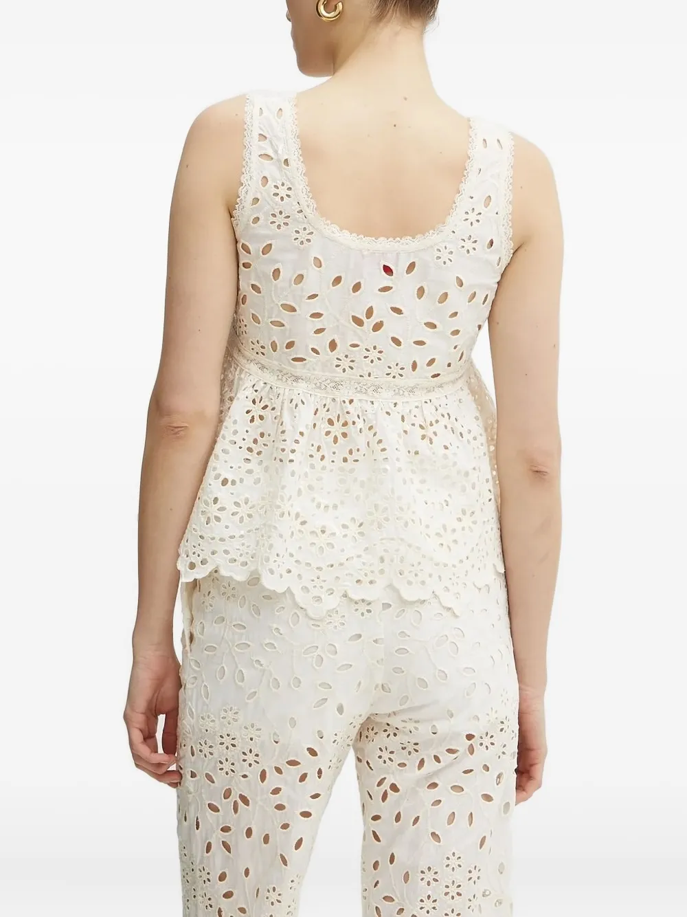 Ermanno Scervino embroidery-eyelet lace-trim top | Blouses | Image 2