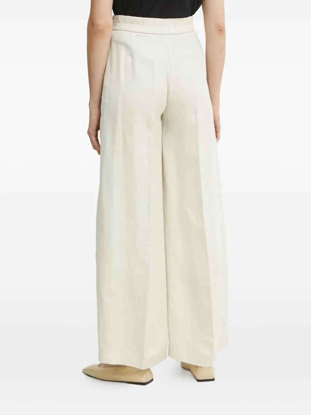 Liviana Conti pleated palazzo pants - Wit