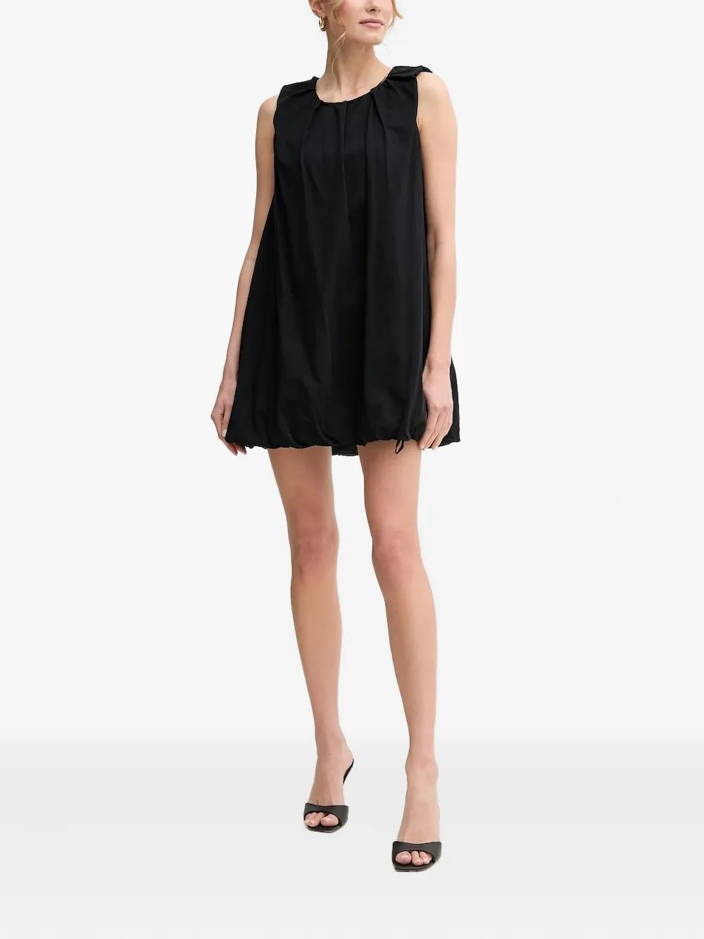 Liviana Conti Kate gathered mini dress | Black | Image 1