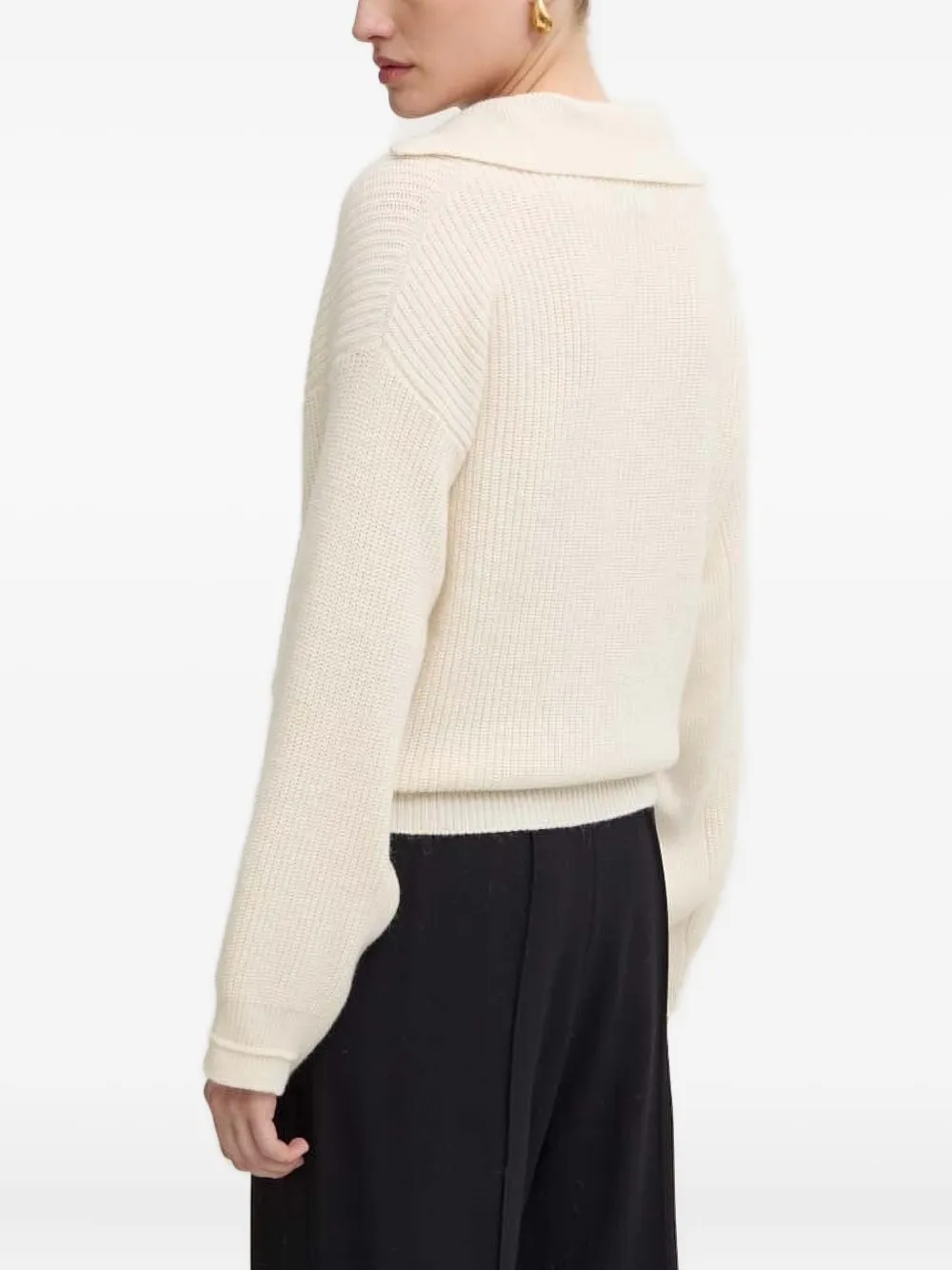 Liviana Conti polo-neck ribbed sweater | Knitted Sweaters | Image 2