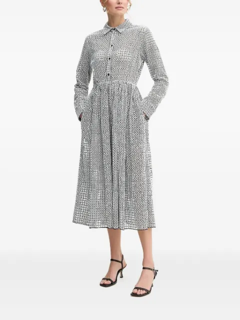 Liviana Conti geometric-pattern shirt dress