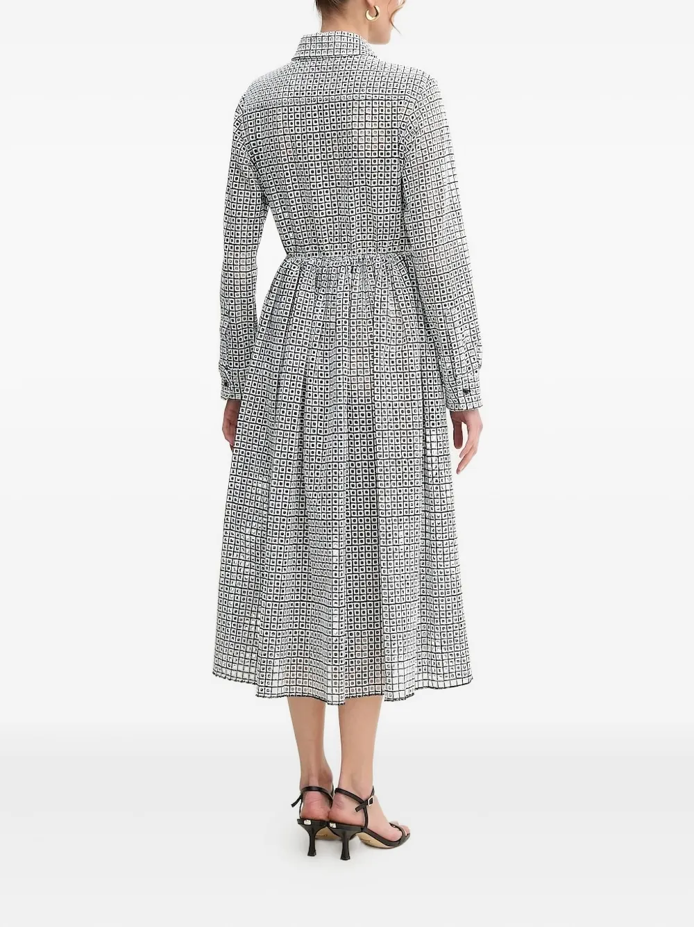 Liviana Conti Shiftjurk met geometrisch patroon - Wit