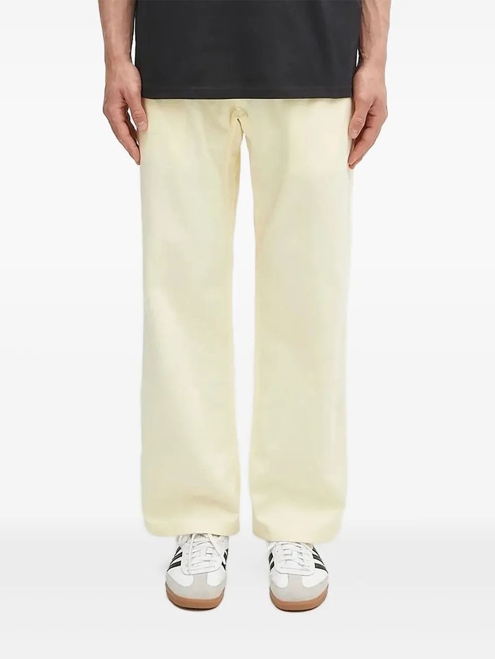 Gramicci elasticated-waist belted trousers | Yellow | Image 1