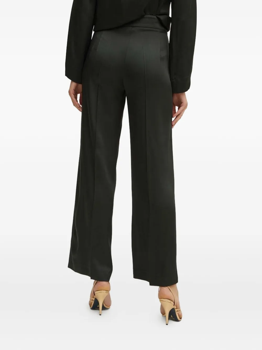 Liviana Conti High waist plooibroek - Zwart