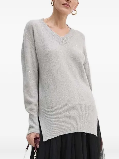 Liviana Conti embellished V-neck sweater