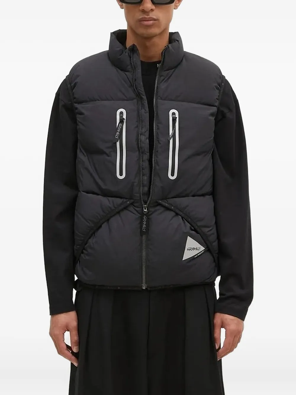 Gramicci quilted gilet | Black | Image 1