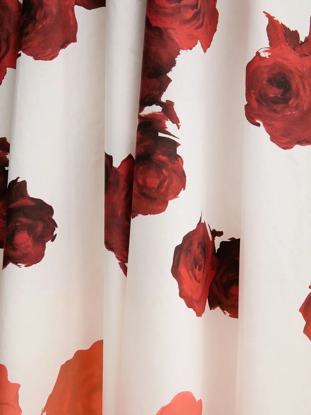 Liviana Conti Midi-plooirok met roosprint Wit