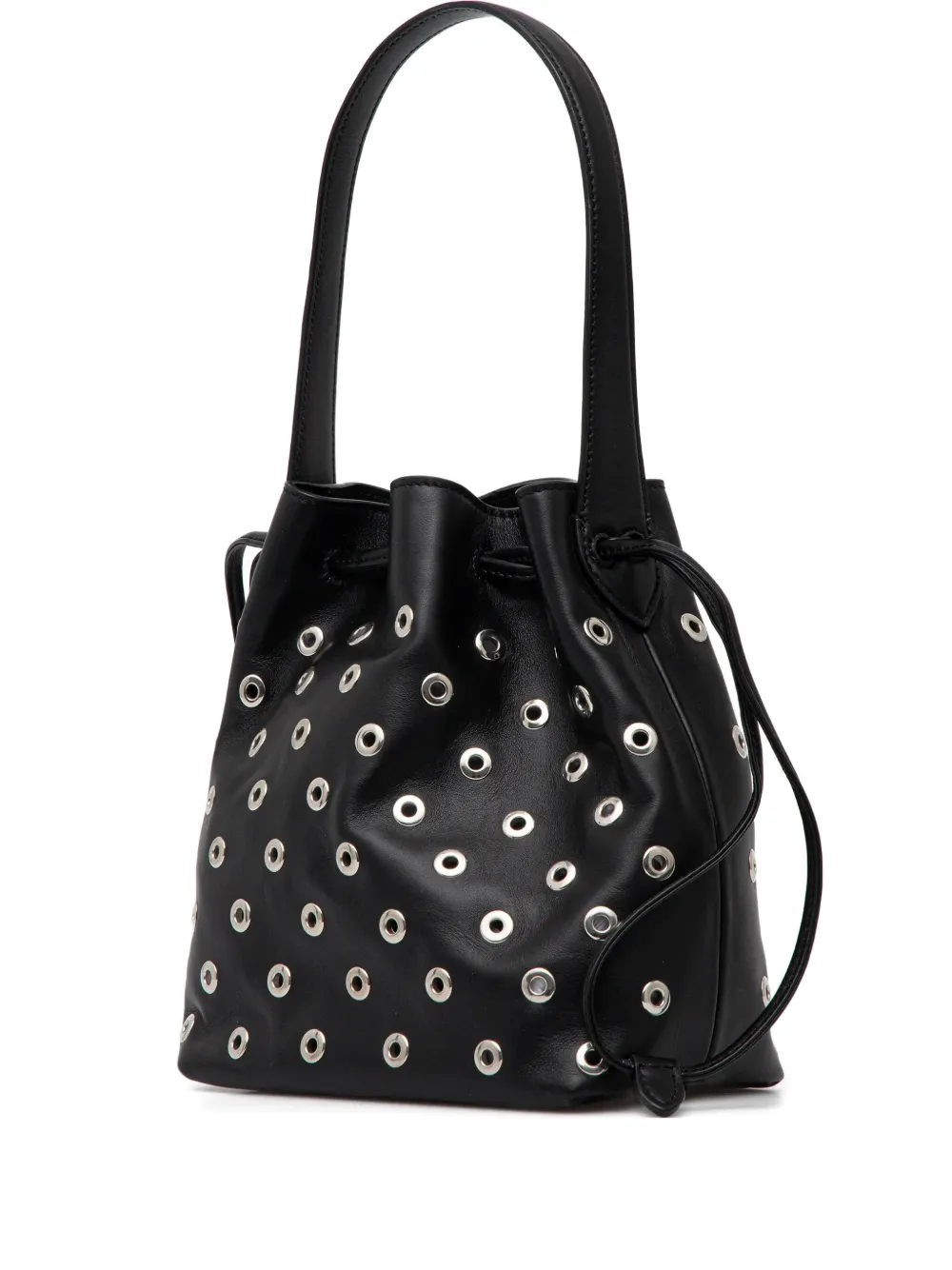 Liviana Conti medium eyelet-embellished bucket bag | Black | Image 1