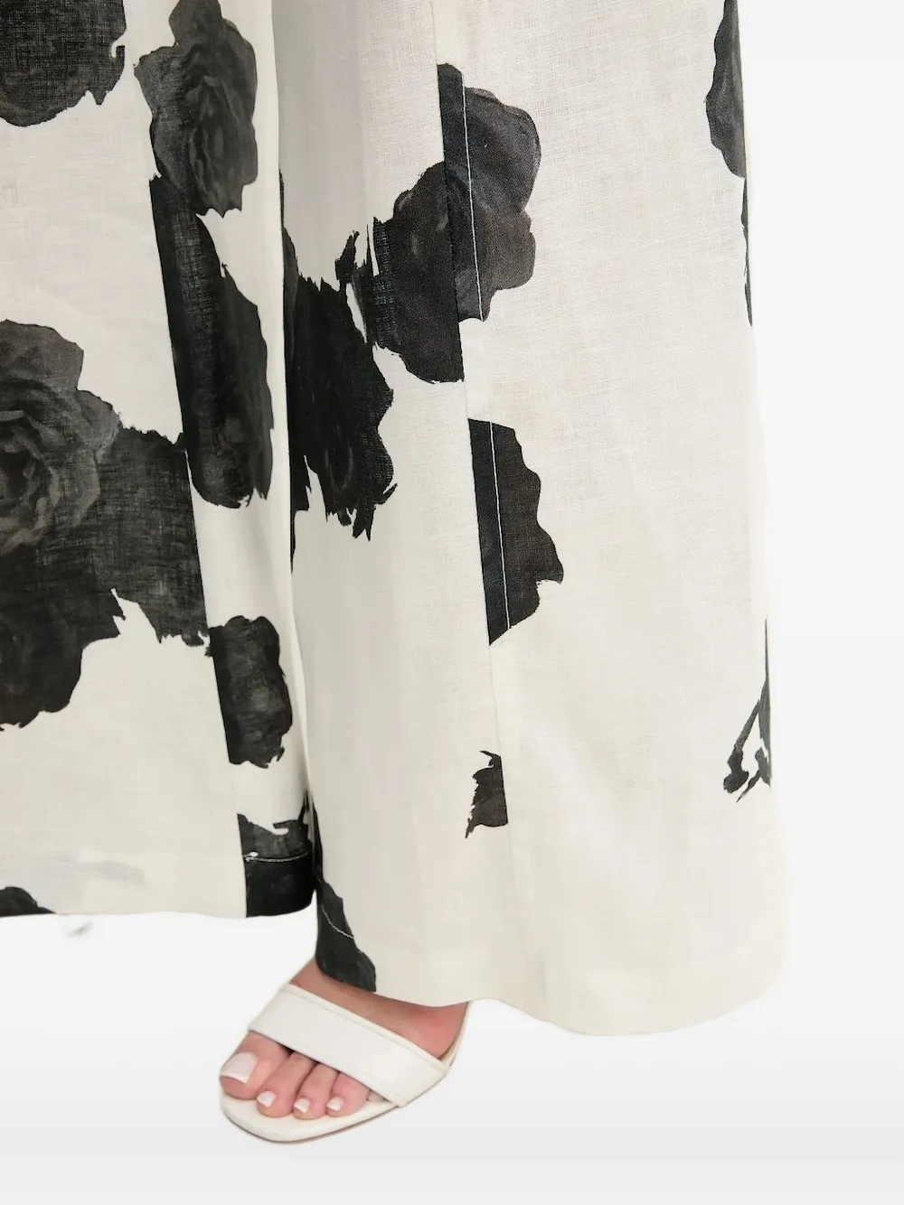 Liviana Conti Rose-print Palazzo Pants In Multi