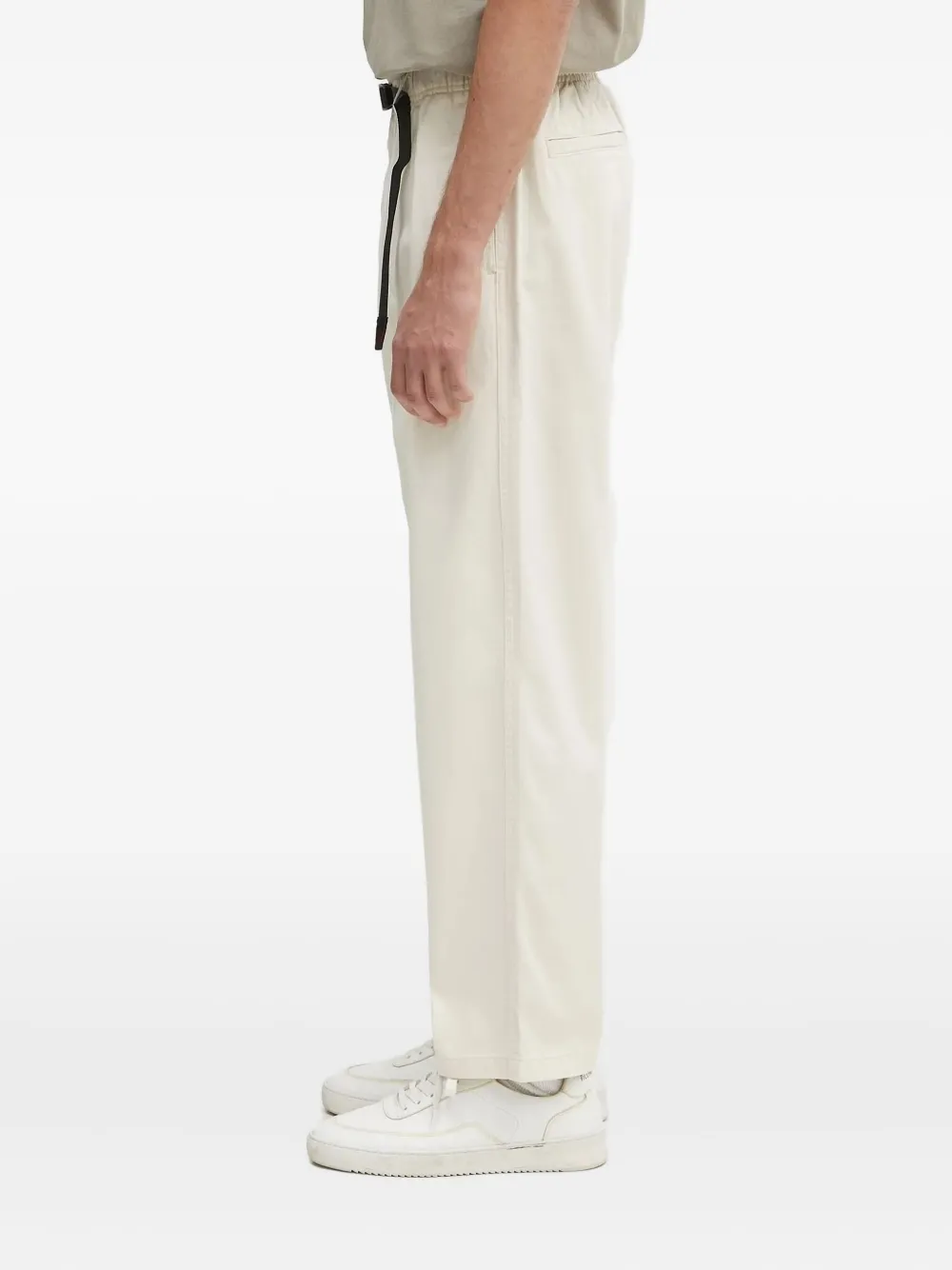 Gramicci belted elasticated-waist trousers Beige