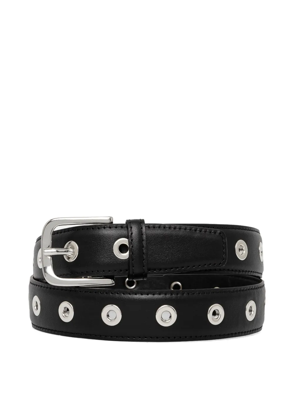 Liviana Conti eyelet-embellished leather belt | Black | Image 1
