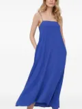 Liviana Conti square-neck midi dress - Blue