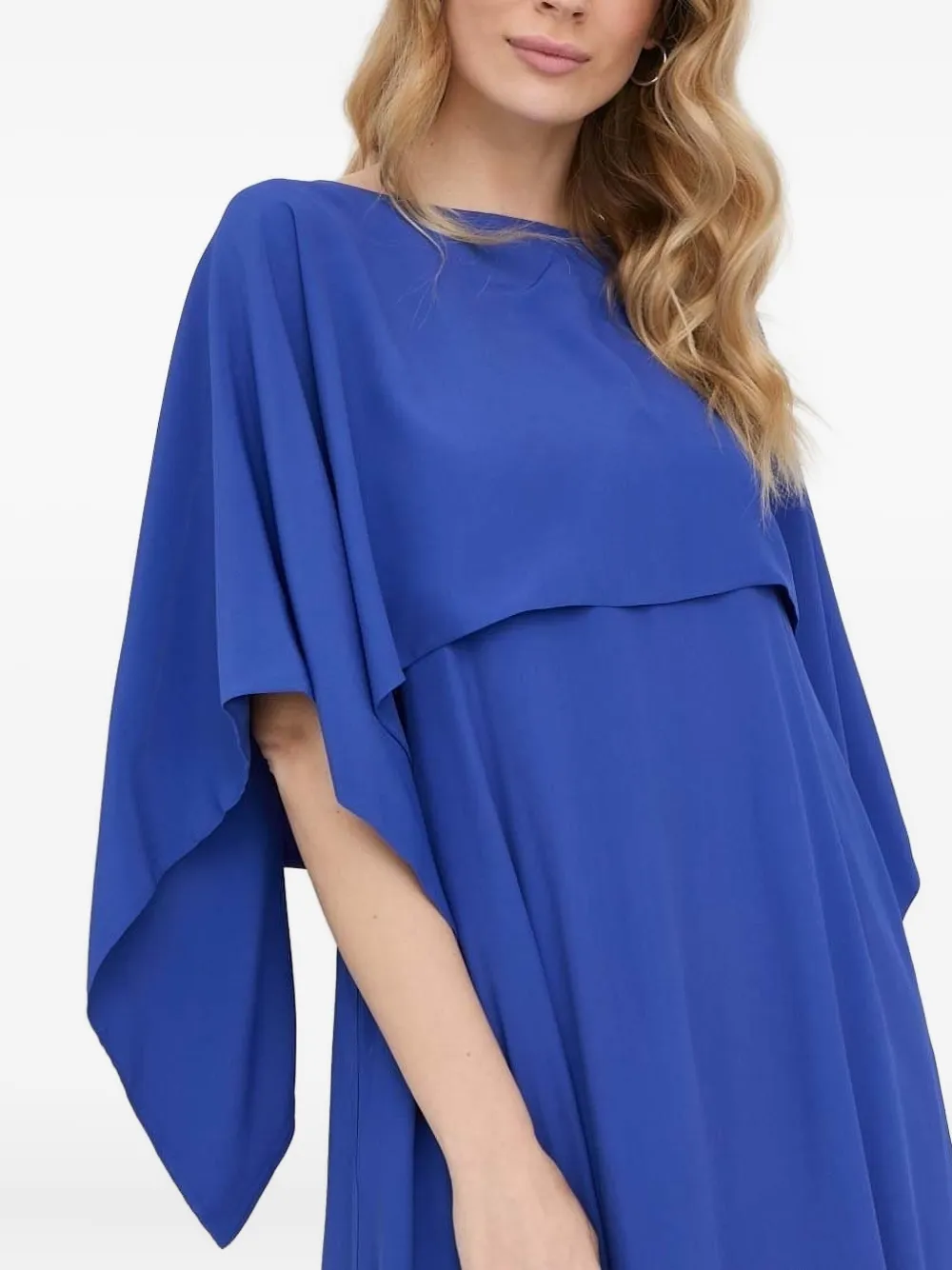 Liviana Conti Midi-jurk met vierkante hals Blauw