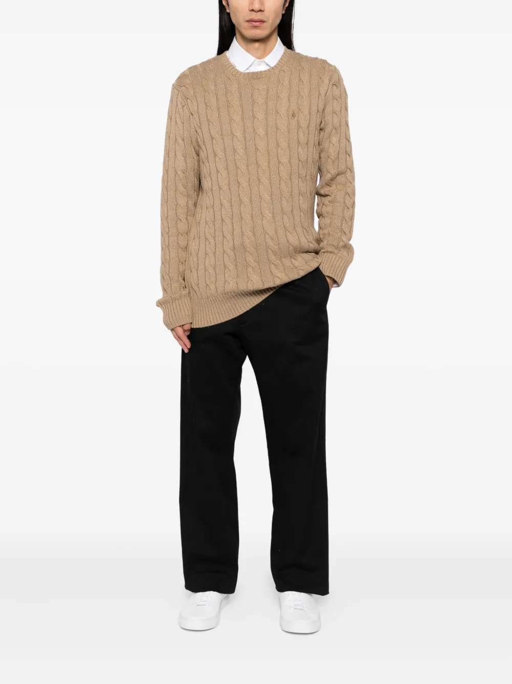 Polo Ralph Lauren Kabelgebreide trui Bruin