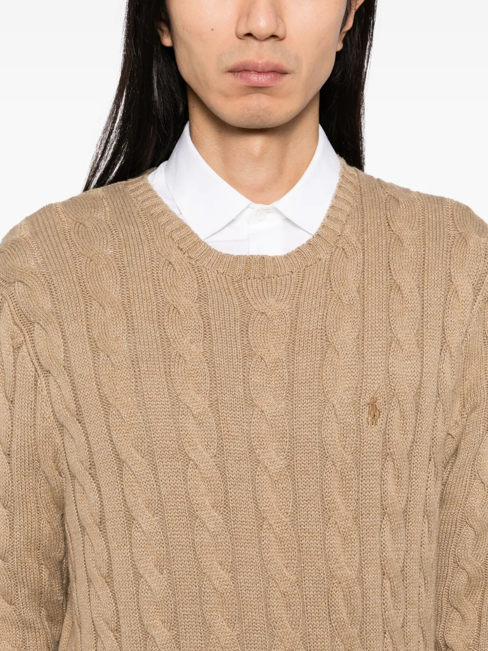 Polo Ralph Lauren Kabelgebreide trui Bruin