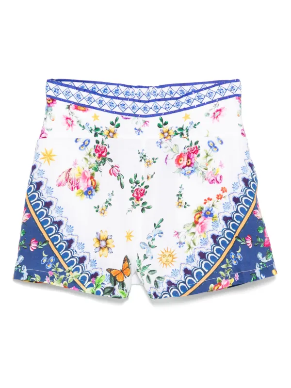 Camilla Linen Shorts in White