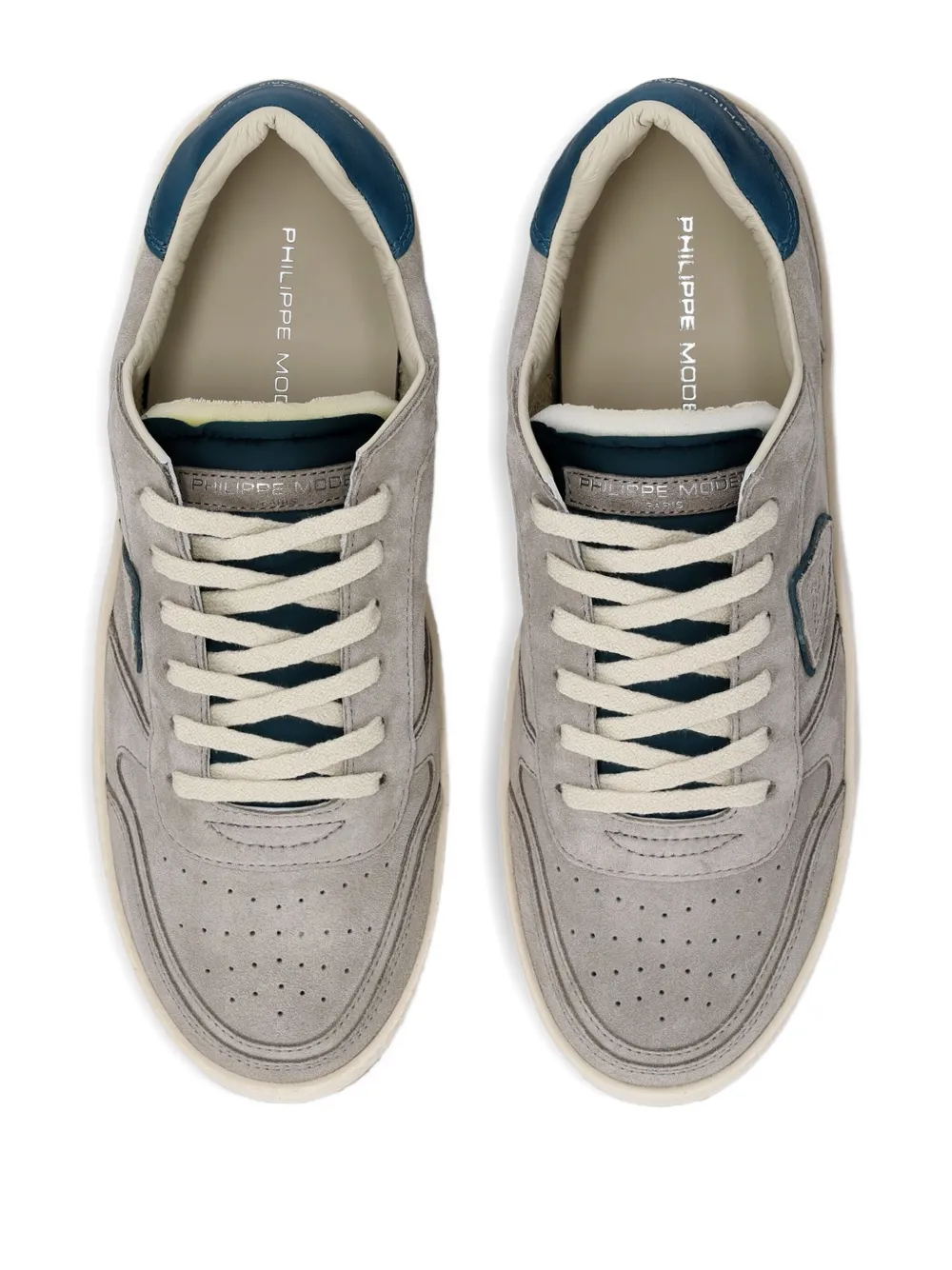 Philippe Model Paris leather low-top sneakers Grey