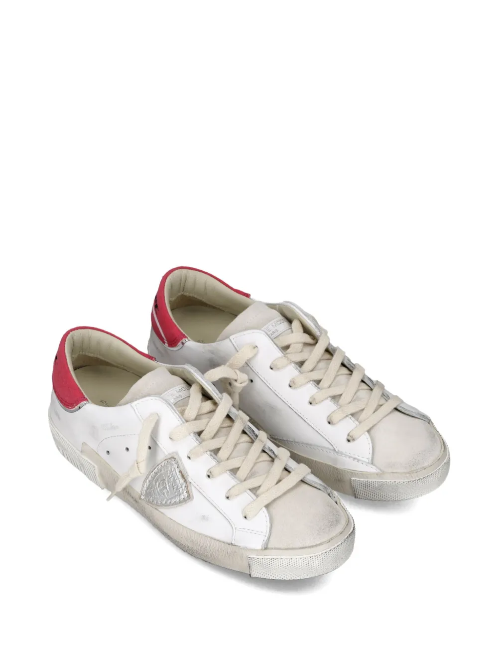 Philippe Model Paris distressed leather low-top sneakers | Low-Tops | Image 2