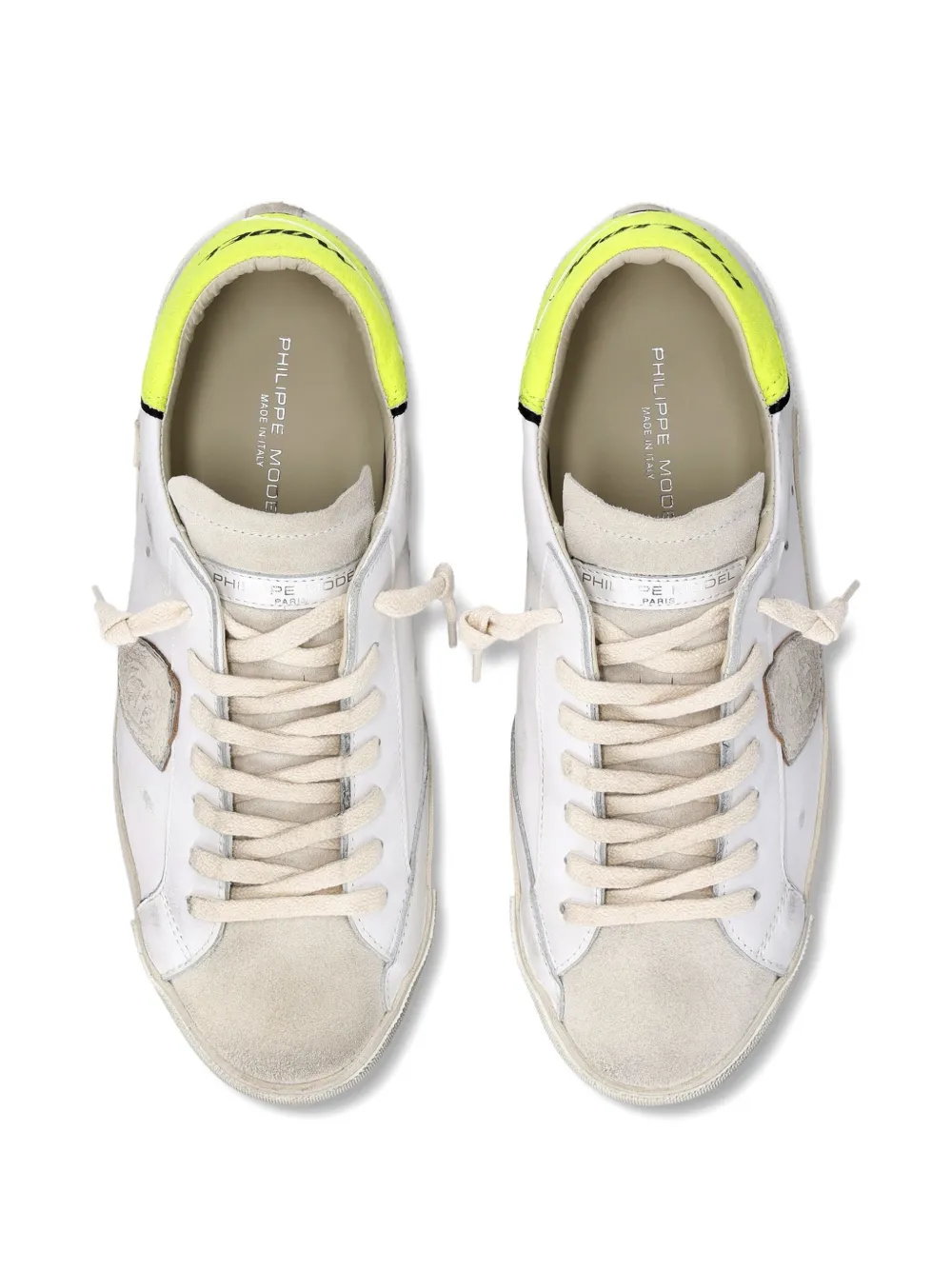 Philippe Model Paris Prsx leather patchwork low-top sneakers White