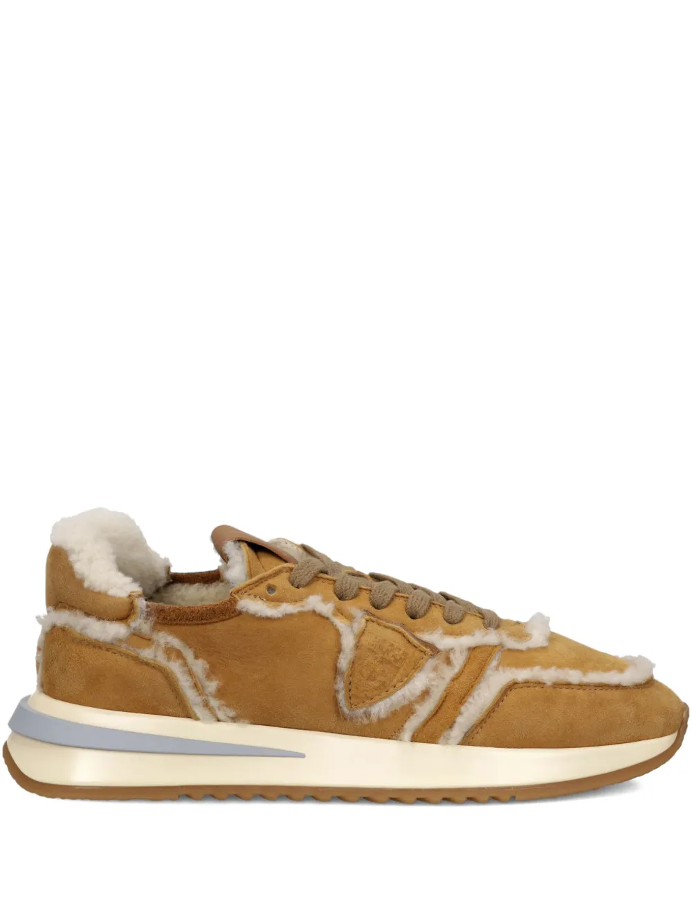 Philippe Model Paris Tropez 2.1 shearling-trim running sneakers Brown