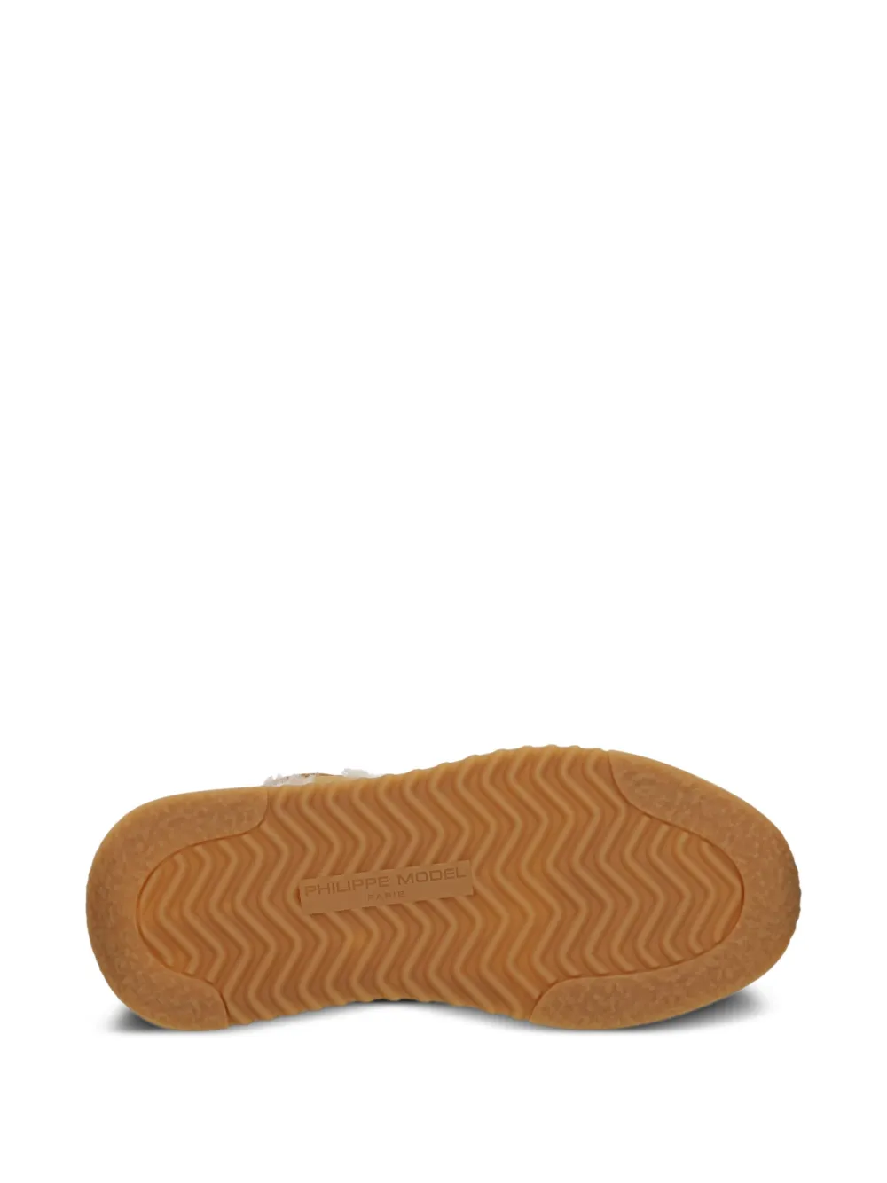 Philippe Model Paris Tropez 2.1 shearling-trim running sneakers Brown