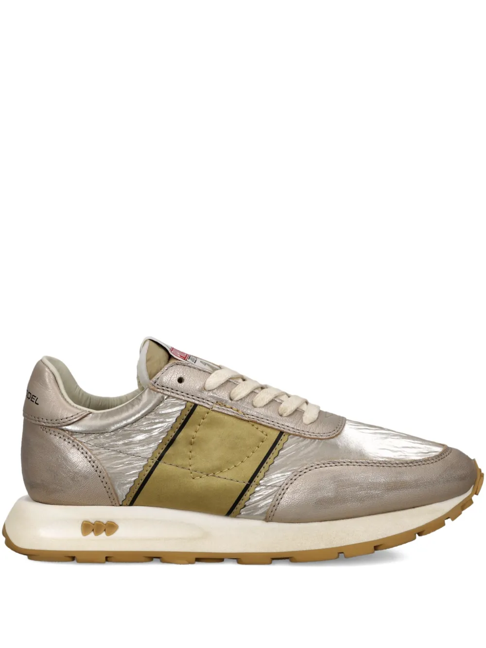 Philippe Model Paris metallic panel sneakers | Neutrals | Image 1