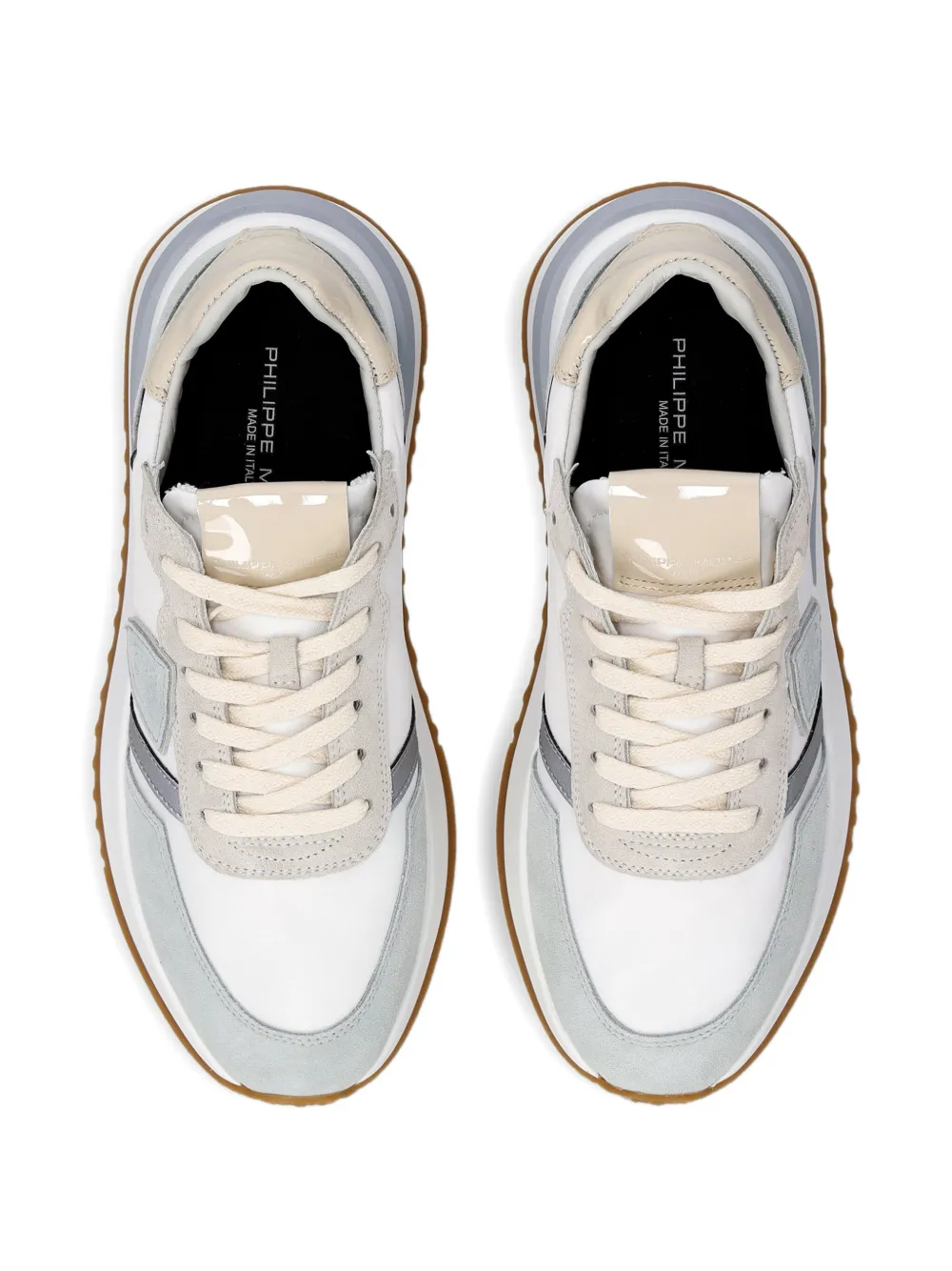 Philippe Model Paris Tropez 2.1 suede-panelled sneakers Grey