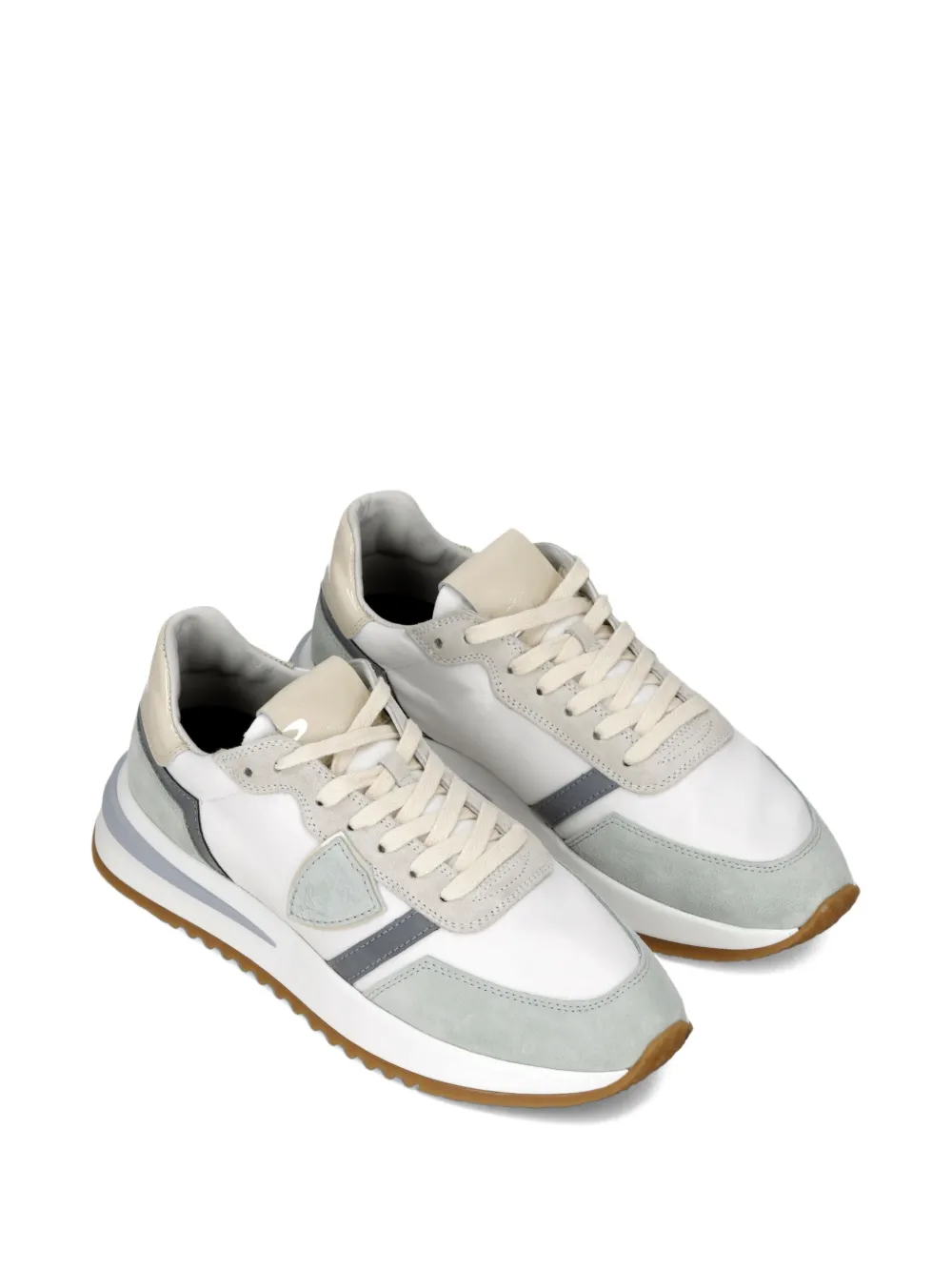 Philippe Model Paris Tropez 2.1 suede-panelled sneakers Grey