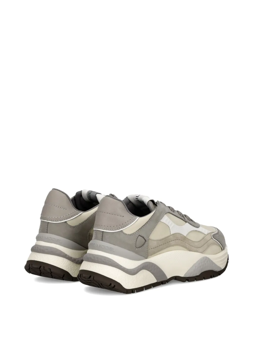 Philippe Model Paris layered-panel sneakers Grey