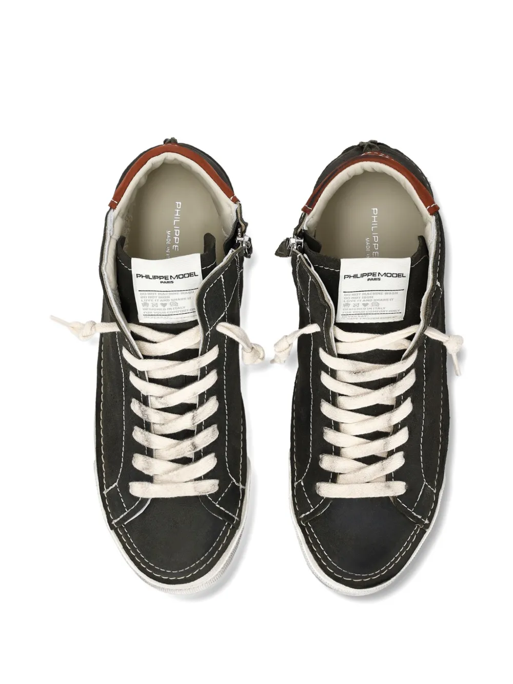 Philippe Model Paris Prsx high-top suede sneakers Green