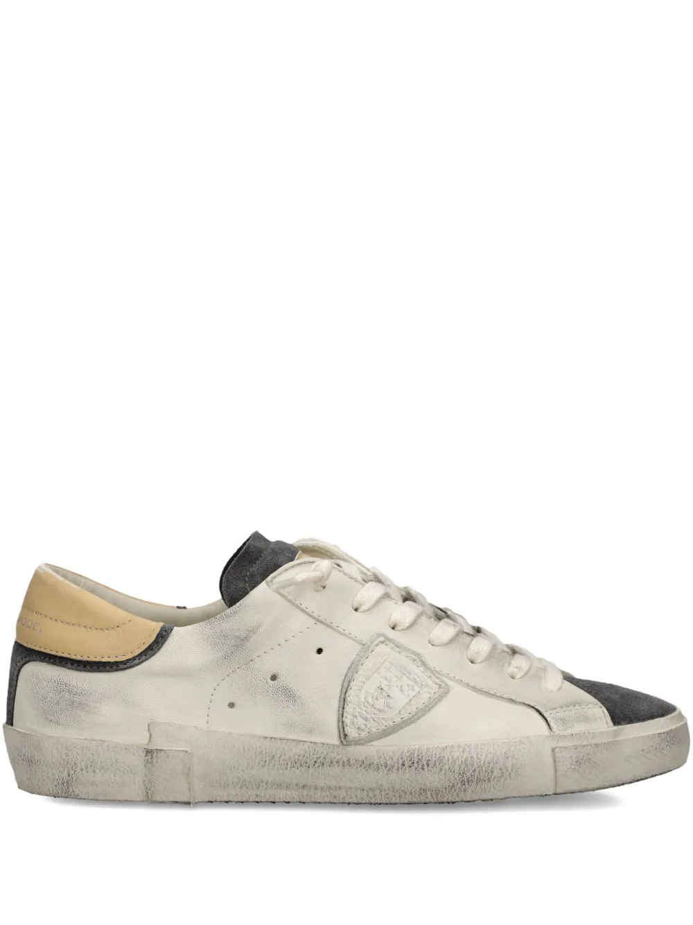 Philippe Model Paris leather low-top sneakers Neutrals