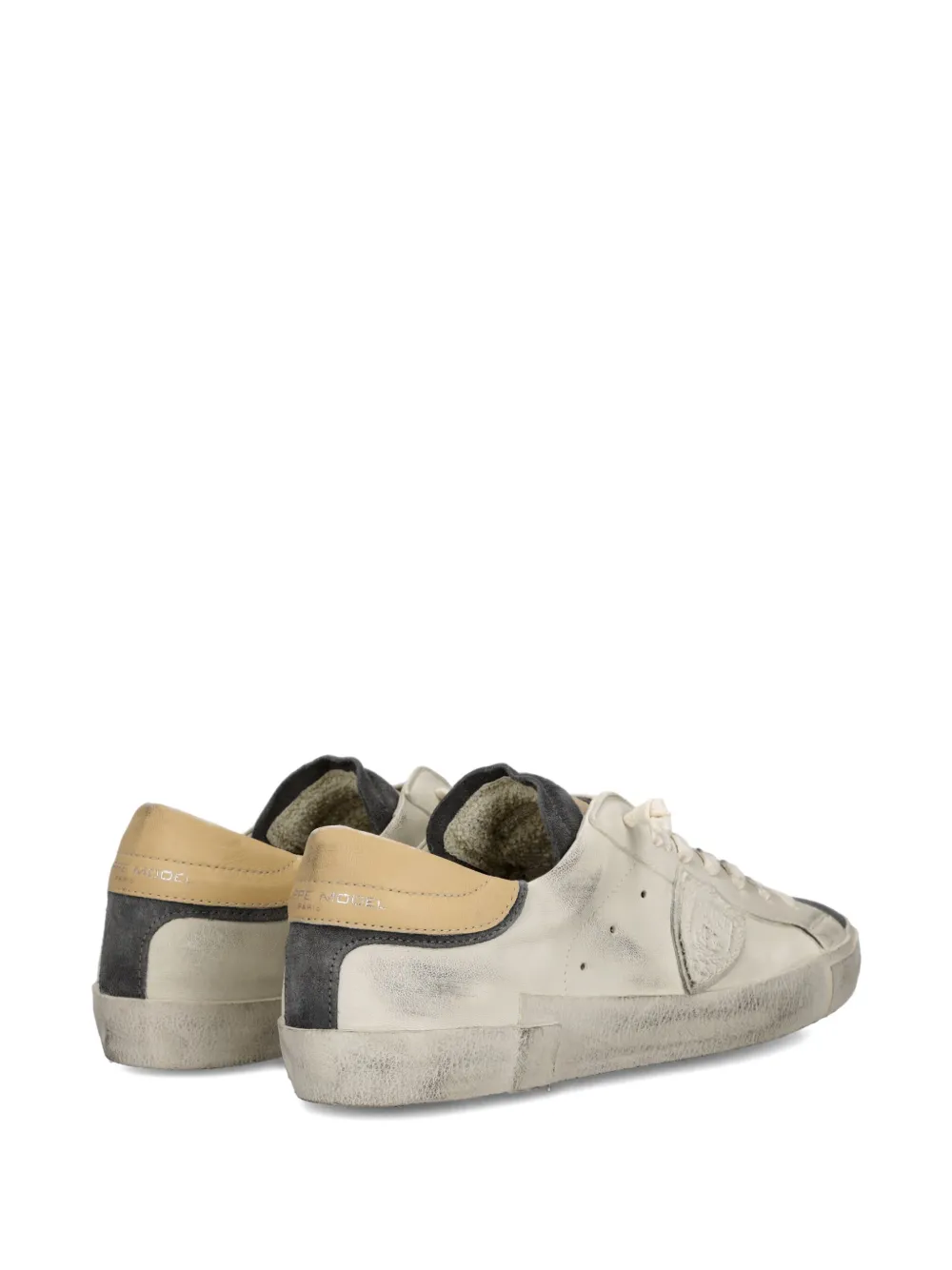 Philippe Model Paris leather low-top sneakers Neutrals